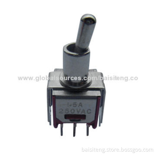 Toggle switch, flat swinging rodNew